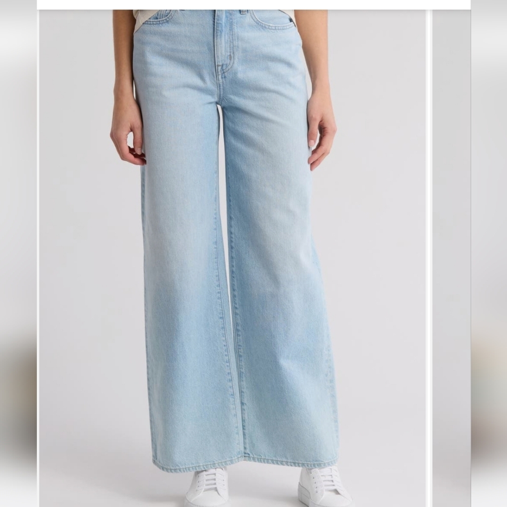 Madewell‎ Super Wide Leg Light Blue Jeans